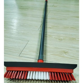 [Kleex] Cây chà sàn nhà tắm nhà vệ sinh cán dài có lưỡi gạt 2 in 1, chổi cọ vệ sinh đa năng tích hợp hai đầu vệ - K36