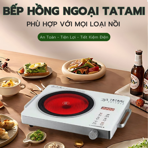 Bếp Hồng Ngoại Đa Năng Công Suất Cao 3500W Không Kén Nồi Không Bức Xạ Tiết Kiệm Điện GVQ Store