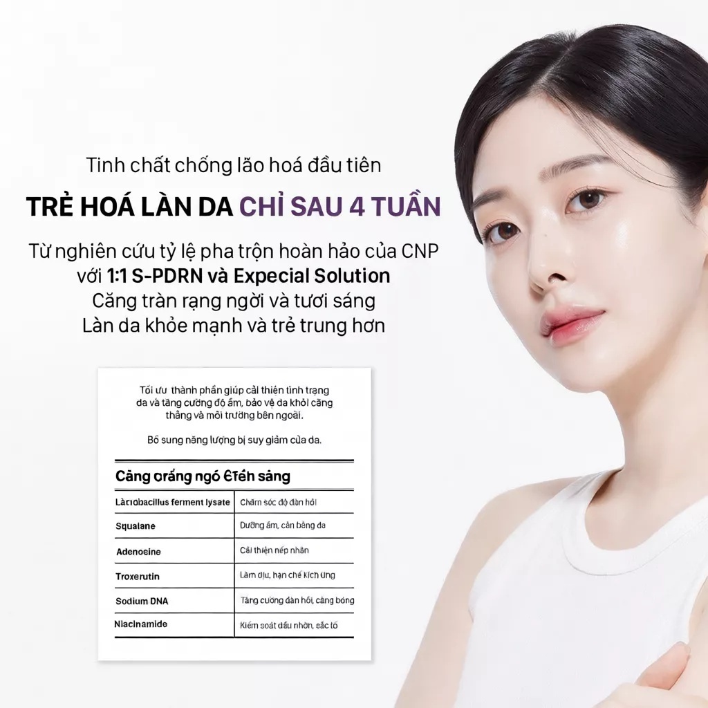 [CNP Laboratory Official] Tinh chất PDRN căng bóng sáng da hỗ trợ tái sinh CNP Derma Answer Active Boost Ampule 15ml