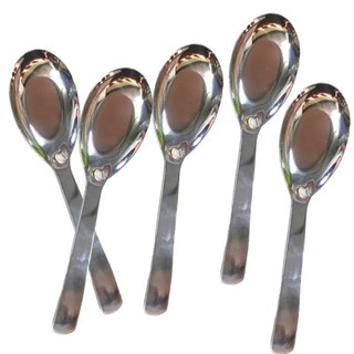 Thìa ăn phở, muỗng ăn cơm, inox không gỉ, cán dày sáng bóng, cầm chắc tay dài 16.5cm