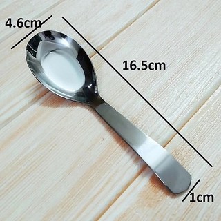 Thìa ăn phở, muỗng ăn cơm, inox không gỉ, cán dày sáng bóng, cầm chắc tay dài 16.5cm