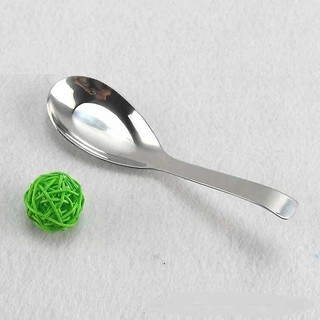 Thìa ăn phở, muỗng ăn cơm, inox không gỉ, cán dày sáng bóng, cầm chắc tay dài 16.5cm