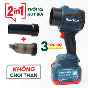 Máy Thổi Phản Lực BOSSUN BS-PL2IN1 – 2IN1 Đa Năng, Lực Mạnh, Động Cơ Không Chổi Than, Full Phụ Kiện
