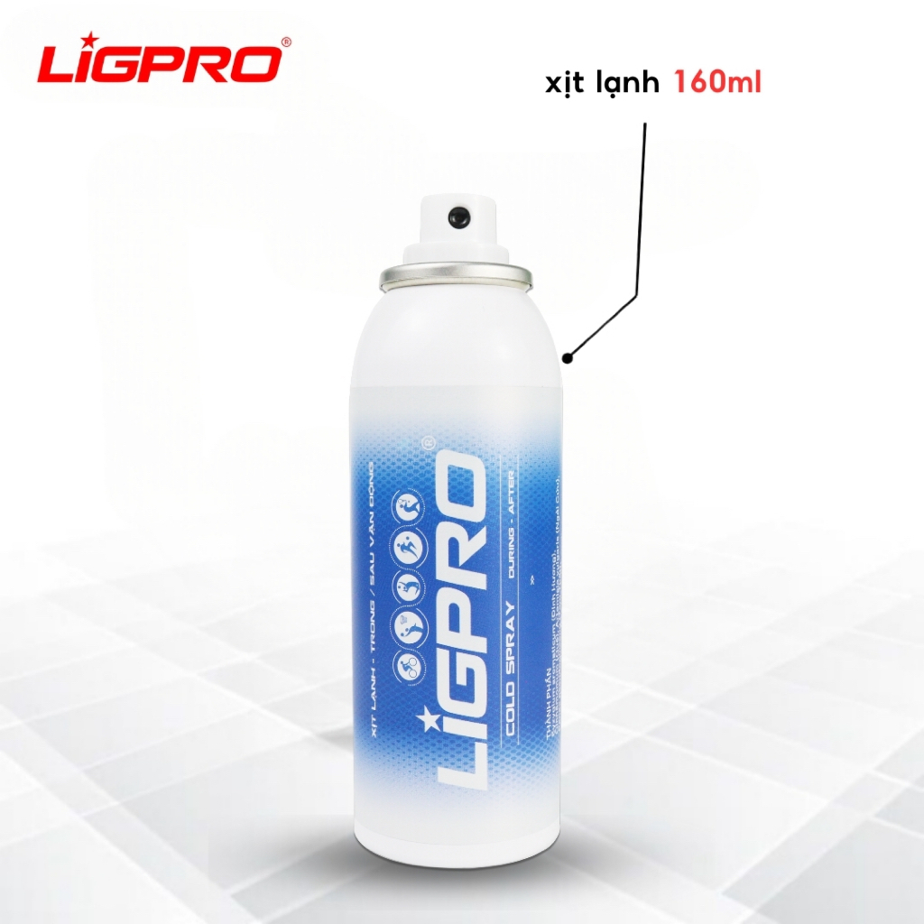 Xịt Lạnh Thảo Dược Ligpro Giảm Đau Tức Thì, Giảm Sưng Chấn Thương Thể Thao 160ml