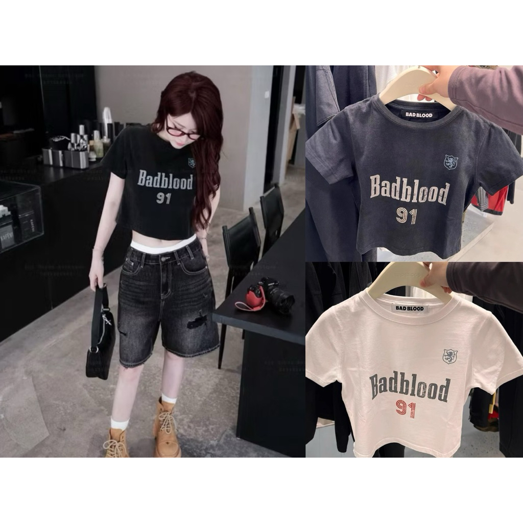 áo 91 dáng croptop badblood