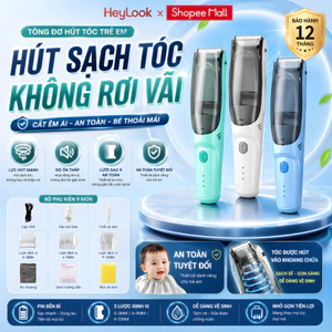 Tông Đơ Cắt Tóc Cho Bé Tông Đơ Hớt Tóc Siêu Êm Dùng Ngay Cả Khi Bé Ngủ, Có Sạc Pin Rời Kèm Bộ Phụ Kiện