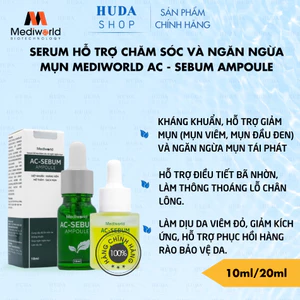 Serum hỗ trợ chăm sóc và ngăn ngừa mụn Mediworld AC - Sebum Ampoule