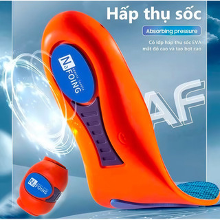Đế lót giày hấp thụ hỗ trợ vòm chân siêu nhẹ cho chân đế áp lực giảm sốc chạy bộ chơi thể thao vận động