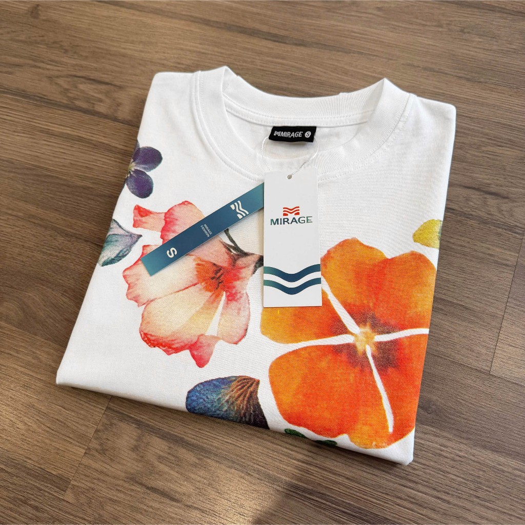 Áo Thun Cổ Viền Hoa Nổi Bật, Chất Cotton Mềm Mịn, Có Kèm Hình Thật.