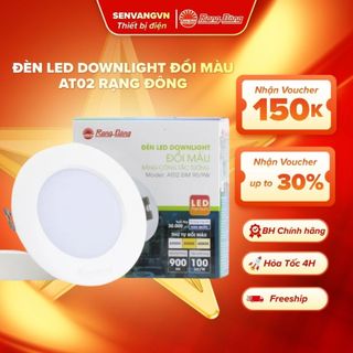 Đèn Led Rạng Đông Downlight Âm Trần Đổi Màu Tiết Kiệm Điện Năng DAT02 90/9w, 110/9w