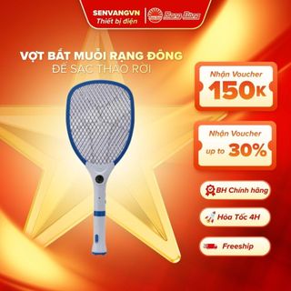 Vợt Muỗi Rạng Đông - Vợt Bắt Muỗi Kết Hợp Đèn Pin Tháo Rời Dễ Cắm Sạc - Model VBM RD.02 - Senvangvn