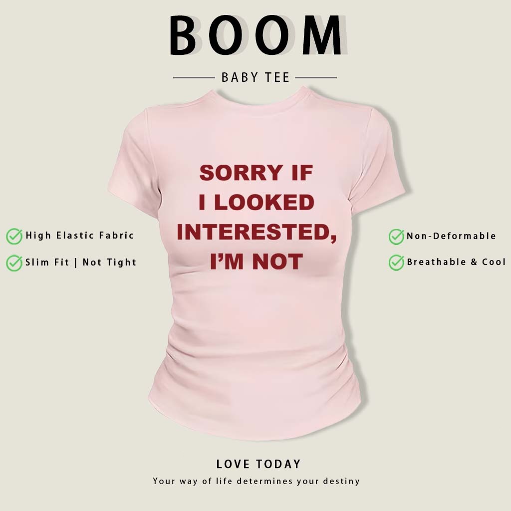 BOOM (Giao hàng trong 24 giờ) áo thun baby tee áo girl phố áo hồng fashion mùa hè áo phông cotton