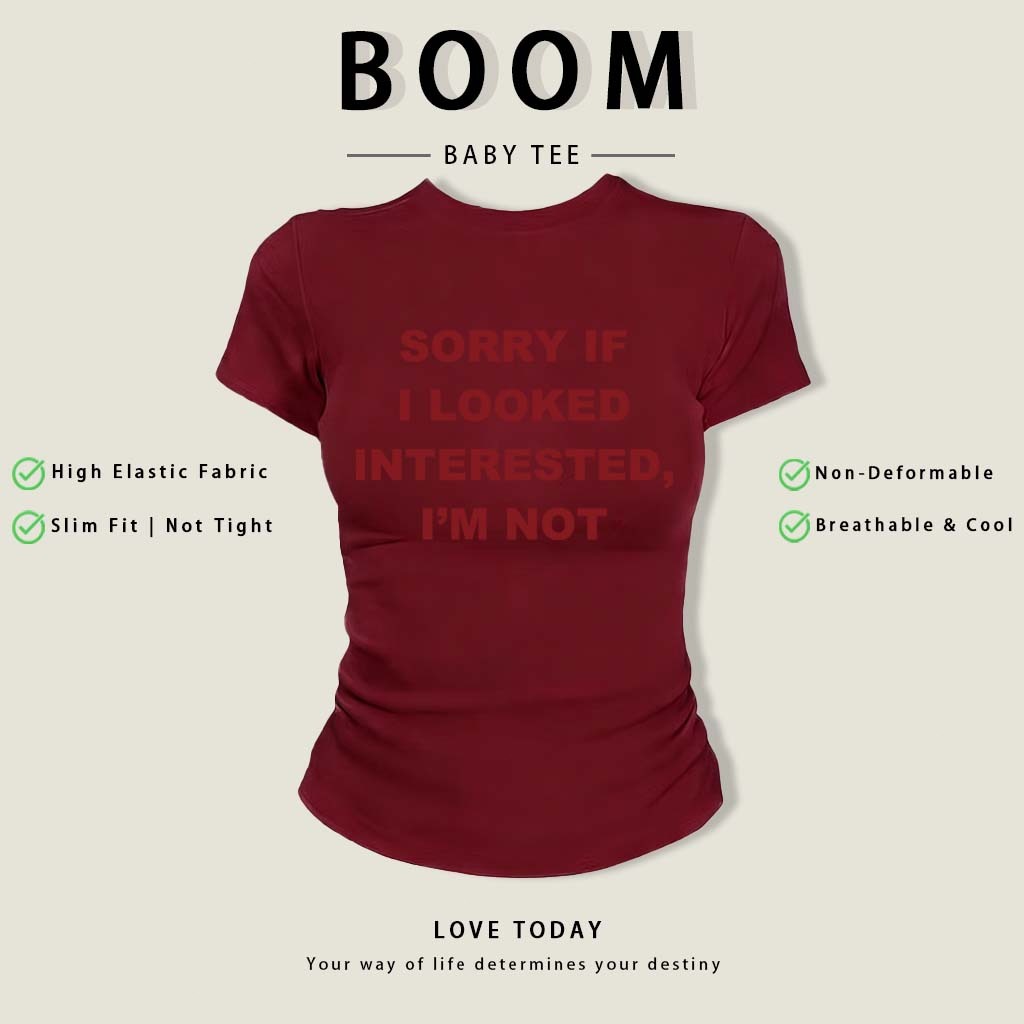 BOOM (Giao hàng trong 24 giờ) áo thun baby tee áo girl phố áo hồng fashion mùa hè áo phông cotton
