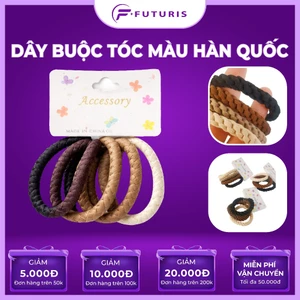 Dây Buộc Tóc Màu Hàn Quốc Cao Cấp – Thun Cột Tóc Co Giãn Tốt, Không Đau Tóc, Bền Đẹp, Dễ Thương Cho Nữ
