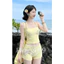 Set BiKiNi 2 Mảnh Màu Vàng Buộc Dây Cổ Kèm Sao Biển(From bé cần tăng size)❤️