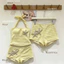 Set BiKiNi 2 Mảnh Màu Vàng Buộc Dây Cổ Kèm Sao Biển(From bé cần tăng size)❤️