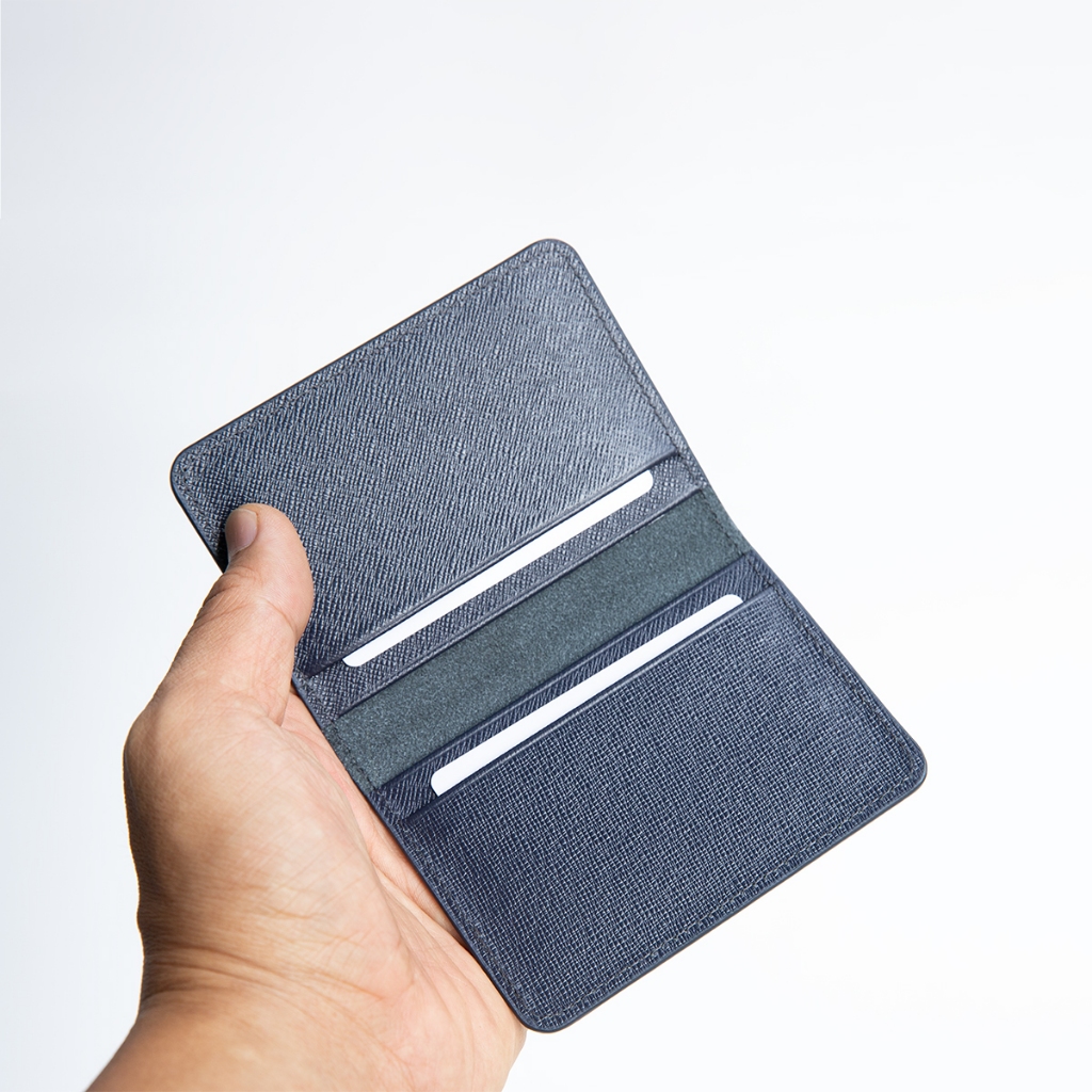Ví da nam nữ đựng thẻ, tiền size mini nhỏ gọn chứa tới 8 thẻ + 10 tờ tiền gấp đôi - Kalpa Core Basic