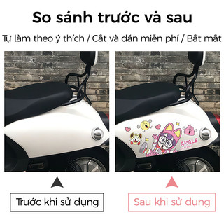 Những hình dán xe máy điện Arale đáng yêu, hình dán trang trí xe máy, hình dán chống trầy xước cho xe máy, cực kỳ dễ thư