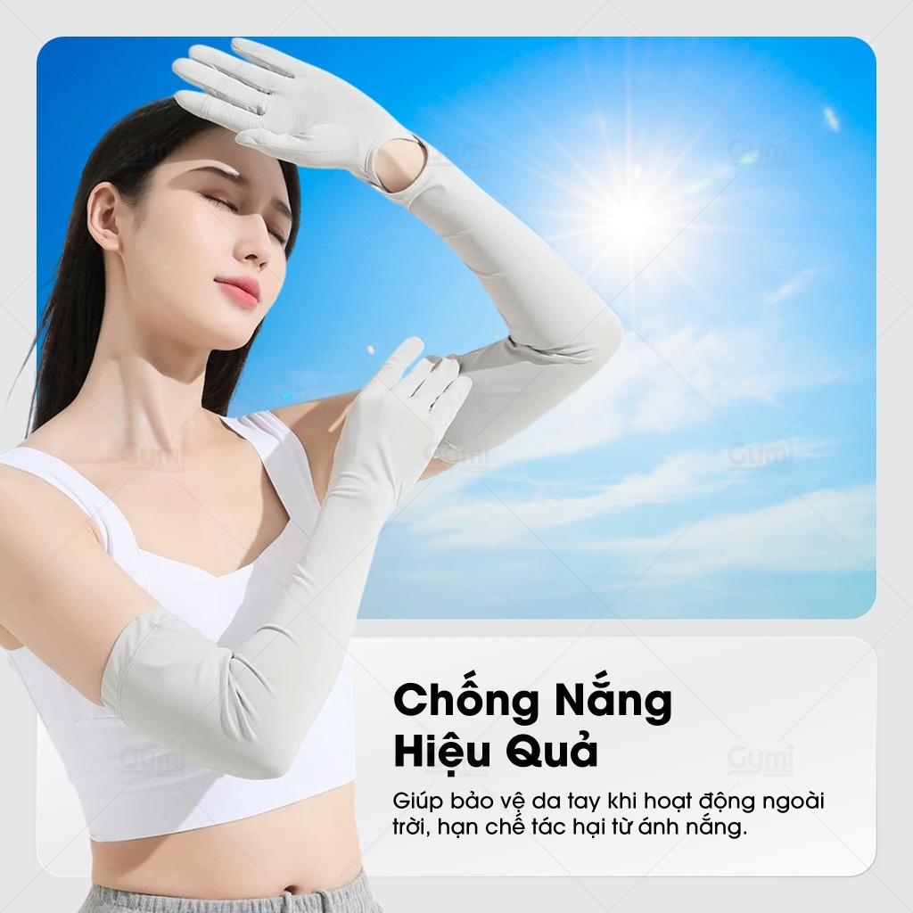 [1 Đôi] Găng Tay Chống Nắng Ice Silk - Hạ Nhiệt, Chống UV, Chạy Xe, Phượt - GangTayChongNang02