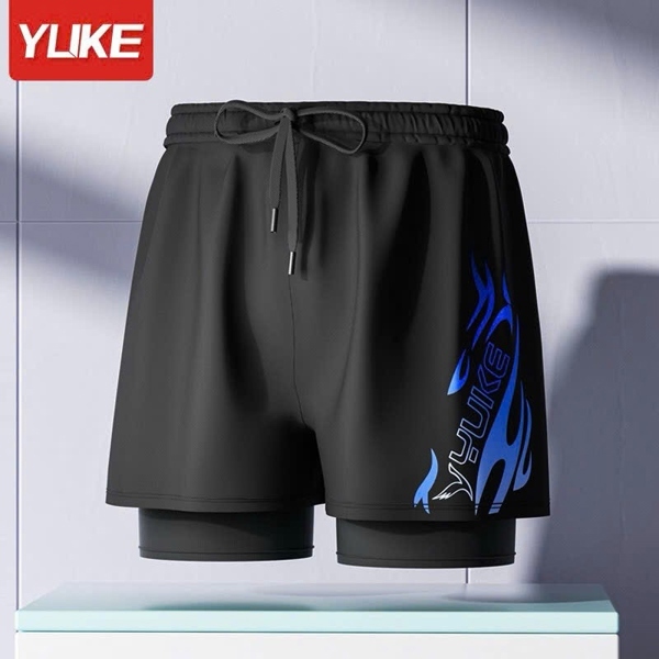 Quần Bơi Nam 2 Lớp Cao Cấp Nhanh Khô Thoáng Khí, Quần Thể Thao, Tập Gym, Chạy Bộ