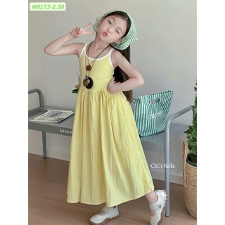 ĐẦM MAXI 2 DÂY VIBE ĐI BIỂN, CHUẨN STYLE HÀN CHO BÉ 9-40KG | AnhMy Baby