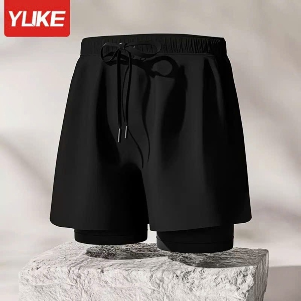 Quần Bơi Nam 2 Lớp Cao Cấp Nhanh Khô Thoáng Khí, Quần Thể Thao, Tập Gym, Chạy Bộ
