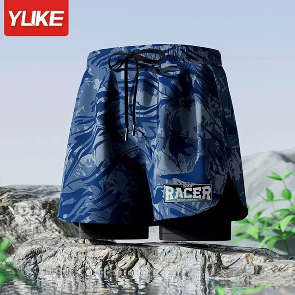 Quần Bơi Nam 2 Lớp Cao Cấp Nhanh Khô Thoáng Khí, Quần Thể Thao, Tập Gym, Chạy Bộ