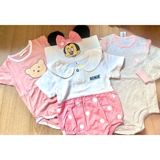 [SALE]- COMBO bộ liền thân bé gái siêu xinh 0-12 tháng