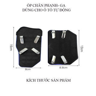 Ốp Bọc Chân Ga, Chân Phanh, Chân Côn Cho Ô Tô Số Sàn Và Số Tự Động Phong Cách Thể Thao
