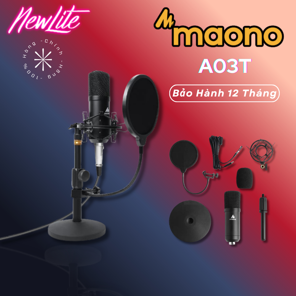 MAONO A03T - Micro Podcast 3.5mm - Giành Cho Điện Thoại Di Động, PC ...