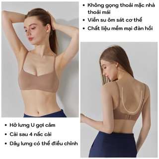 Áo Ngực Không Gọng Elsa Bra Cao Cấp Nâng Ngực Đệm Mỏng Chất Su Siêu Mềm Mại Mặc Áo Dài --1184