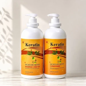 KERATIN COLLAGEN (Chính Hãng) Cặp Dầu Gội Xả 2000ml Phục Hồi Hư Tổn Ngăn Tóc Gãy Rụng