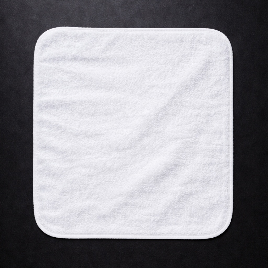 Khăn Trắng Lau Đa Năng 30x30cm – Khăn Cotton 100% Hàng Xuất Dư, Giẻ Lau Trắng Bo Viền