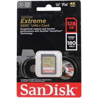 Thẻ nhớ Máy Ảnh SDXC SanDisk Extreme 128GB V30 UHS-I U3 4K đọc 180MB/s ghi 90MB/s (Vàng) - Phụ Kiện Nhất Tín