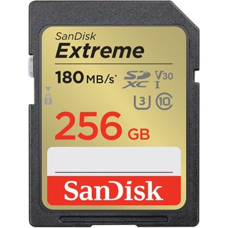 Thẻ nhớ Máy Ảnh SDXC SanDisk Extreme 256GB V30 UHS-I U3 4K đọc 180MB/s ghi 130MB/s (Vàng) - Phụ Kiện Nhất Tín