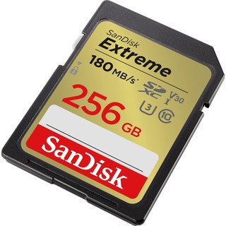 Thẻ nhớ Máy Ảnh SDXC SanDisk Extreme 256GB V30 UHS-I U3 4K đọc 180MB/s ghi 130MB/s (Vàng) - Phụ Kiện Nhất Tín