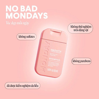 Combo Dầu Gội & Dầu Xả MONDAY 50ml Mini Size Du Lịch