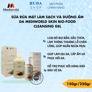Sữa rửa mặt làm sạch và dưỡng ẩm da Mediworld Skin Bio-Food Cleansing Gel