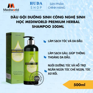 Dầu gội dưỡng sinh công nghệ sinh học Mediworld Premium Herbal Shampoo 500ml