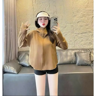 Áo Chống Nắng Cánh Dơi Cho Nữ Chống Nắng Chống Tia UV Mũ To Chất Umì Nỉ Co Giãn Mát Thấm Hút Mồ Hôi