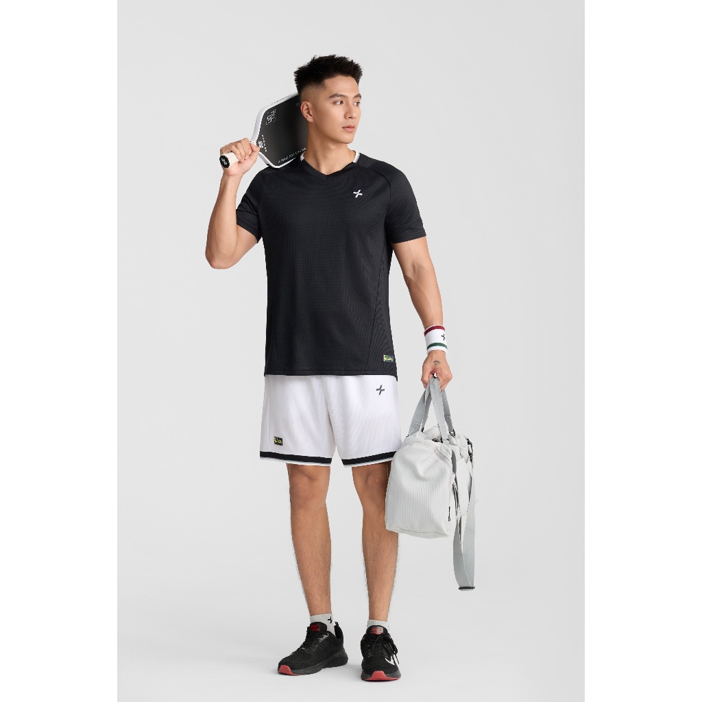 [TẶNG GEL CHỐNG NẮNG]Set đồ bộ thể thao nam Pickleball Áo thun cổ V và Quần short Essentials Nhanh khô Coolmate