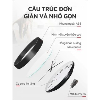 [Hàng Loại 1] Đồng Hồ Treo Tường Kim Trôi Cao Cấp Kích Thước 20cm - 25cm bao bể vỡ