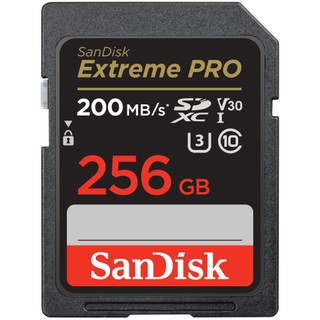 Thẻ nhớ Máy ảnh SDXC SanDisk Extreme Pro 256GB UHS-I U3 4K V30 đọc 200MB/s ghi 140MB/s (Đen)