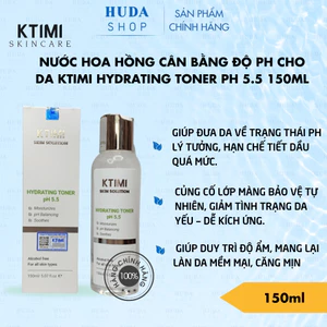 Nước hoa hồng cân bằng độ pH cho da KTIMI Hydrating Toner pH 5.5 150ml