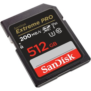Thẻ nhớ Máy ảnh SDXC SanDisk Extreme Pro 512GB UHS-I U3 4K V30 đọc 200MB/s ghi 140MB/s (Đen) - Phụ Kiện Nhất Tín