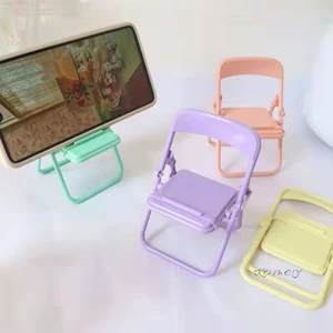 🌤️COD🌤️Ghế gấp hỗ trợ điện thoại di động để bàn đáng yêu Ghế đẩu trang trí hỗ trợ