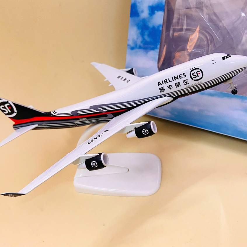 Máy Bay SF AIRINES Boeing 747 Hãng Vận Chuyển Trung Quốc SF Express Tỉ Lệ 1:400 Quà Tặng Hàng Không Sưu Tầm