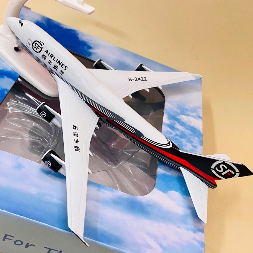 Máy Bay SF AIRINES Boeing 747 Hãng Vận Chuyển Trung Quốc SF Express Tỉ Lệ 1:400 Quà Tặng Hàng Không Sưu Tầm