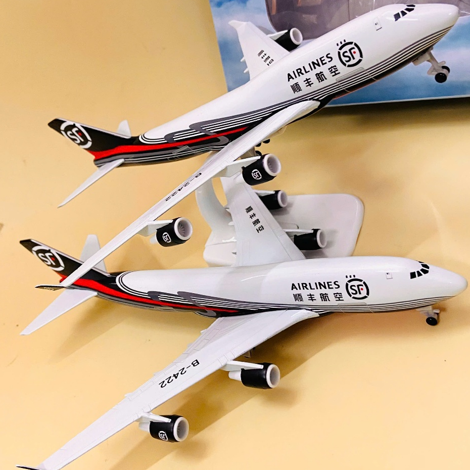 Máy Bay SF AIRINES Boeing 747 Hãng Vận Chuyển Trung Quốc SF Express Tỉ Lệ 1:400 Quà Tặng Hàng Không Sưu Tầm