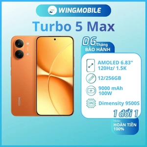 Redmi Turbo 5 Max, ram 16/256G, chip Dimensity 9500s, hàng Fullbox, bảo hành 1 đổi 1 - Wingmobile